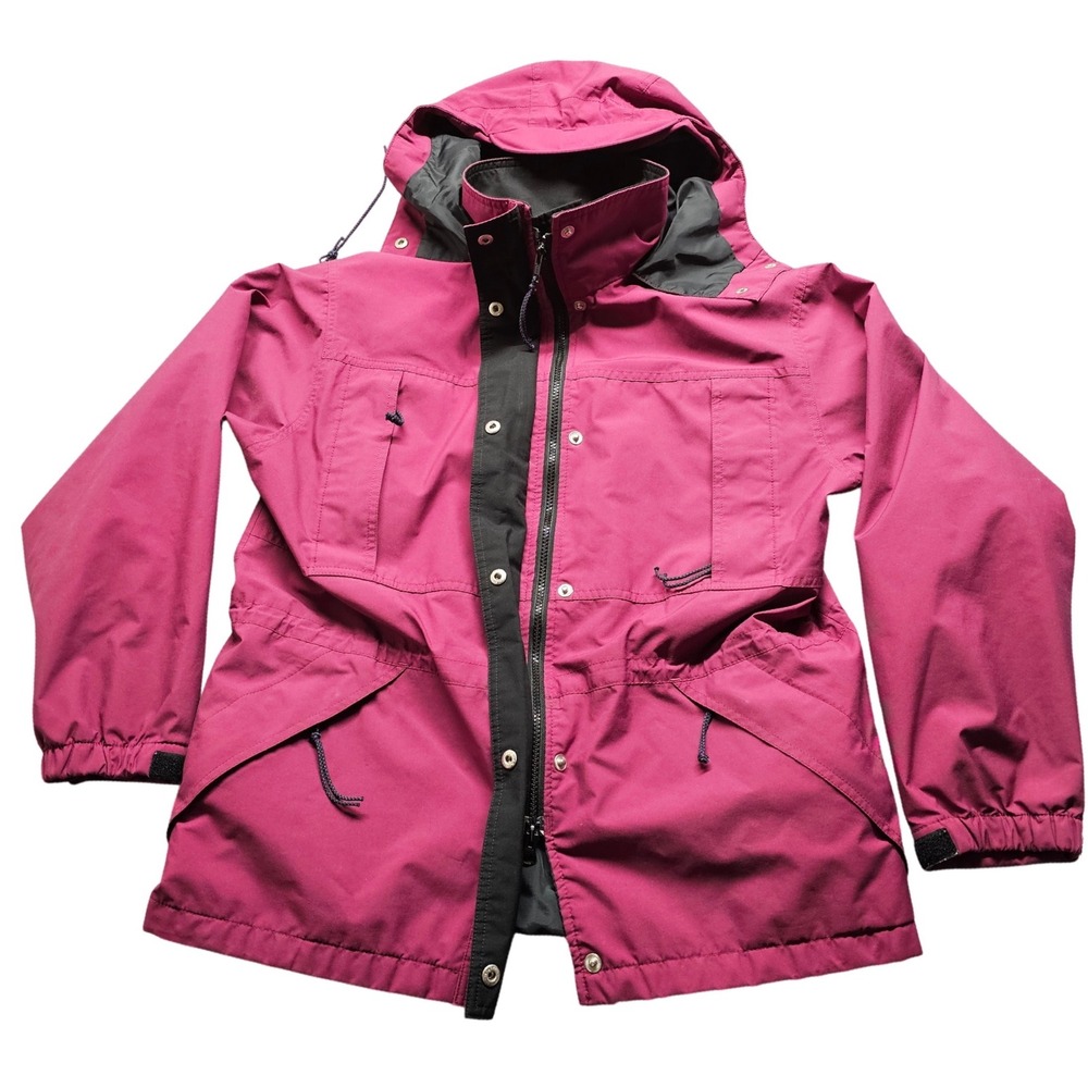 REI Gore-Tex Parka Jacket Womens 8 Magenta Pink Waterproof Hooded Gorpcore Coat